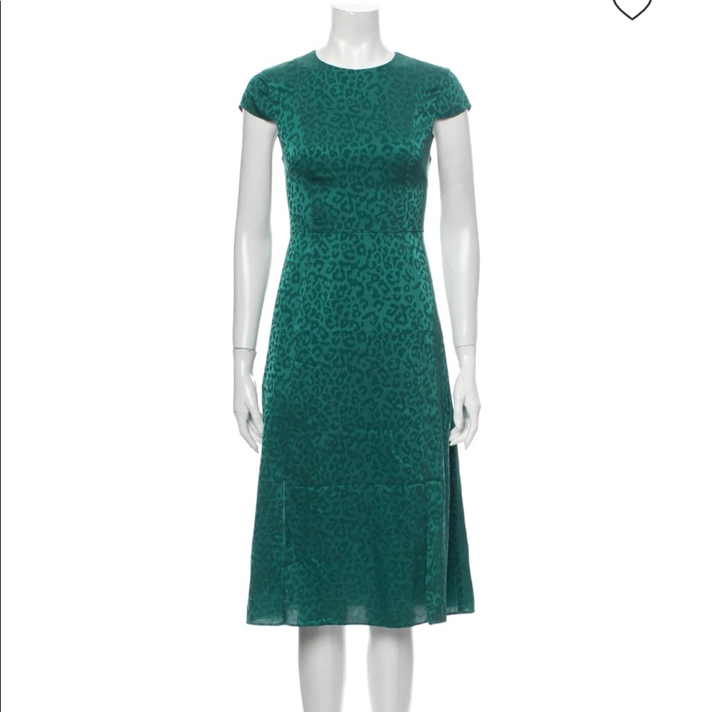 Ted Baker midi animal print jacquard dress